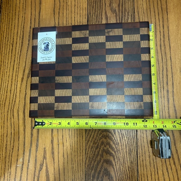 Checkerboard Wood Cutting Board